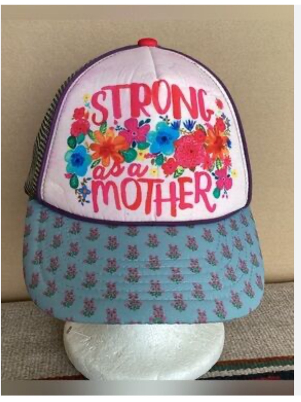 NWT Natural Life Strong as a Mother Trucker Hat - Picture 6 of 6